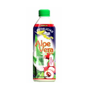 Aloe Vera con Pulpa sabor Lichi Peso: 16.9 oz