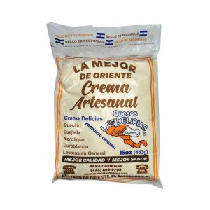 Crema Artesanal  El Mejor De Oriente Peso:16 oz